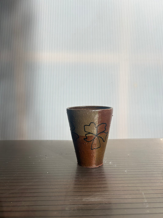 Brown Flower Cup no. 1